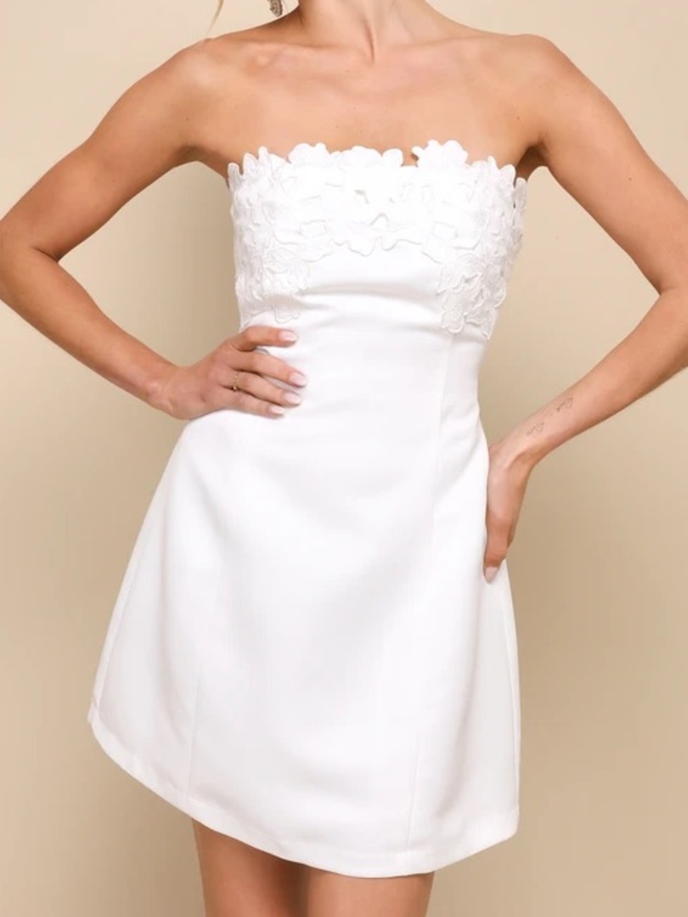 Lulus Strapless Mini Dress
